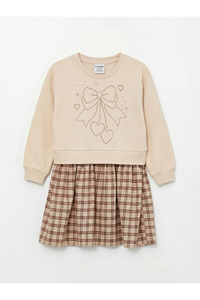 LC Waikiki Rochie maro pentru fete guler rotund