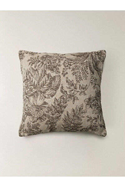 Minihol Sera Çiçek Desenli Kırlent Kılıfı (45 x 45 cm)