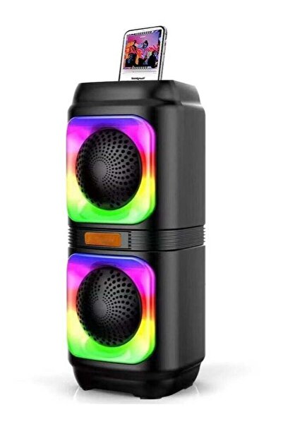 LC مكبر صوت بلوتوث محمول – مكبر صوت لاسلكي بقوة 10 واط مع أضواء ملونة