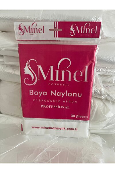 MINEL COSMETİC Penuar Boya Naylonu Saç Boyama Tek Kullanımlık Berber Kuaför K...