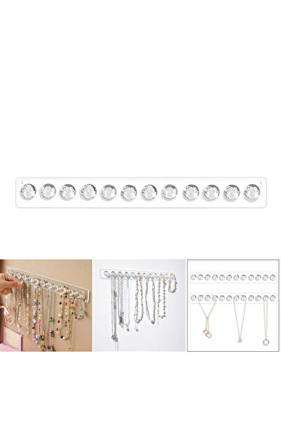 Microcase Kendinden Yapışkanlı 12'li Elmas Tasarım Şeffaf Akrilik Takı Düzenl...