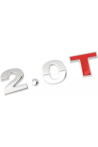 Aftermarket 3D Car Emblem Sticker 2.0 T