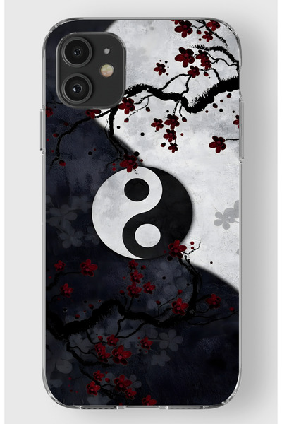 moonset Iphone 11 Uyumlu Baskılı Yumuşak Silikon Şeffaf Telefon Kılıfı