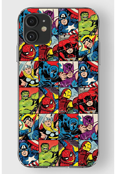 moonset Iphone 11 Uyumlu Baskılı Yumuşak Silikon Şeffaf Telefon Kılıfı