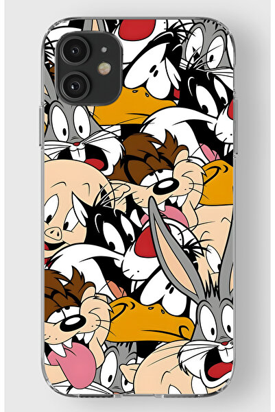 moonset Iphone 11 Uyumlu Baskılı Yumuşak Silikon Şeffaf Telefon Kılıfı