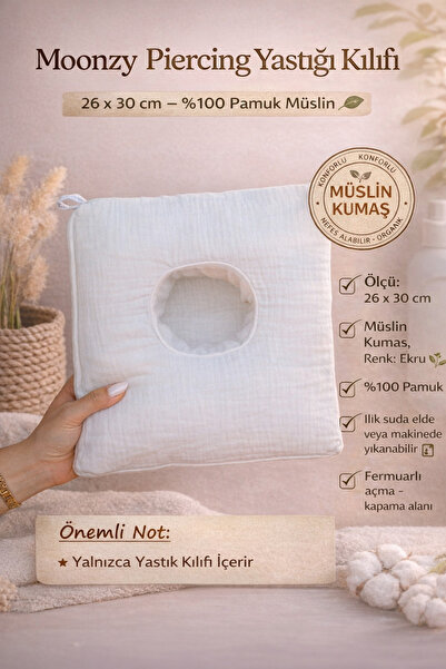 moonzy - minimalist & cozy Moonzy jastučnica za piercing – 26 x 30 cm – 100% ...