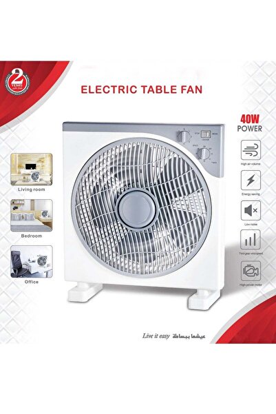 LC مروحة طاولة كهربائية 40 واط بثلاث سرعات ومؤقت للمنزل والمكتب