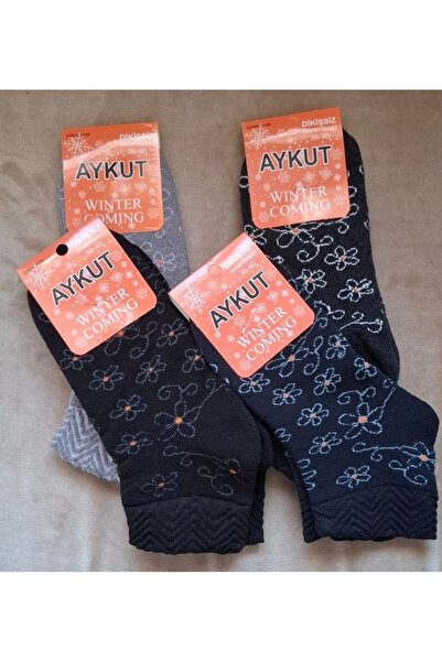 Desimo Winter Economical Towel Booties Socks 4 Pairs