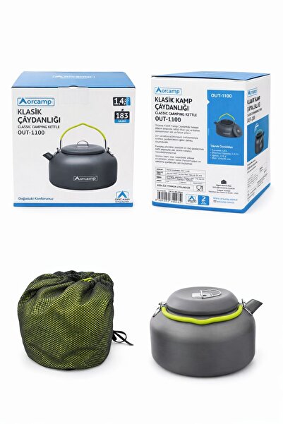 Orcamp Kamp Çaydanlığı Outdoor Kettle – Hafif Dayanıklı Kamp Demliği, Doğa Yü...