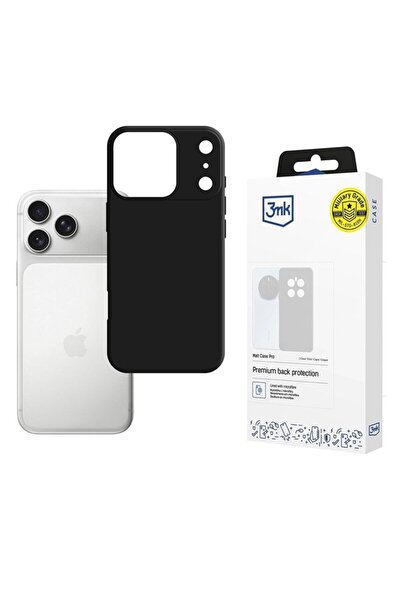 3MK Carcasă premium mată pentru iPhone 17 Pro Max, neagră
