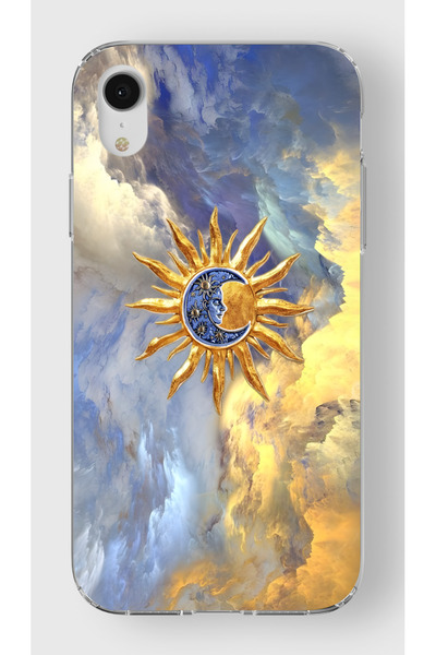 moonset Iphone XR Uyumlu Baskılı Yumuşak Silikon Şeffaf Telefon Kılıfı