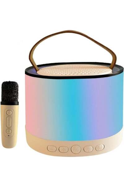 LC مكبر صوت بلوتوث محمول فاخر مع ميكروفون كاريوكي