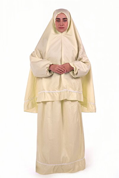 al bent al sharqieh Prayer set - Cotton prayer robe with sleeves