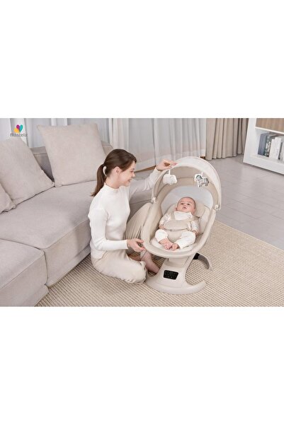 Mastela كرسي هزاز للأطفال مزود بشبكة ناموسية وجوانب شبكية – مهد نوم آمن للرضع...