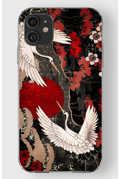 moonset Iphone 11 Uyumlu Baskılı Yumuşak Silikon Şeffaf Telefon Kılıfı