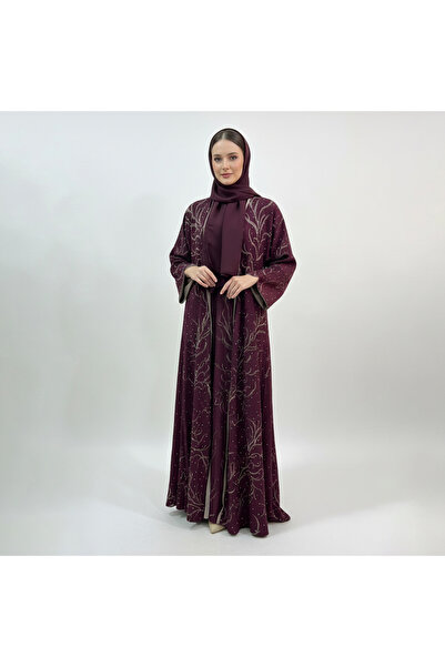 beyonday Cherry Blossom Abaya with Rhinestones – Summer Crepe