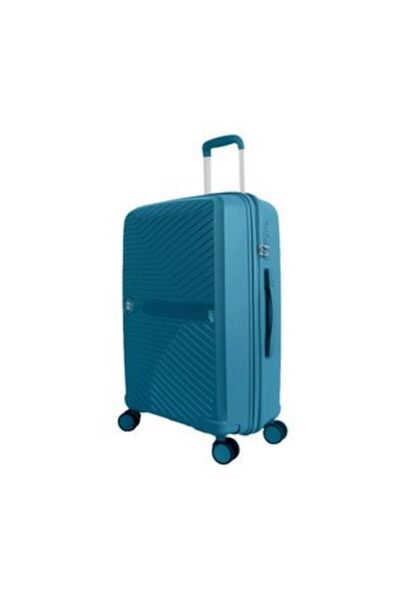 Jumbo Travel Trolley Case Petrol with Relief Stripes 58 L