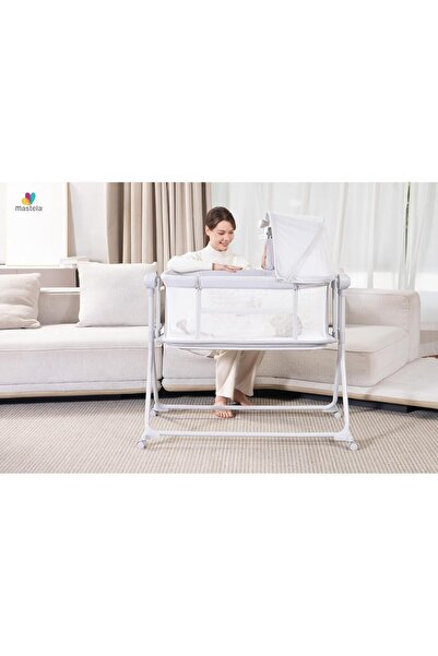 Mastela سرير جانبي محمول مع ناموسية