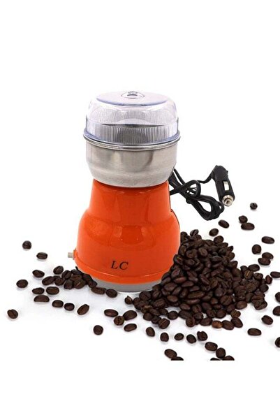 LC مطحنة قهوة كهربائية 150 واط - فضي/برتقالي