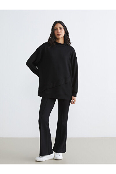 LC Waikiki Flared Women's Sweatpants with Stitching Detail