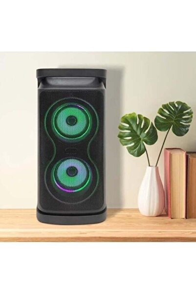 LC مكبر صوت بلوتوث محمول مع ميكروفون وجهاز تحكم عن بعد