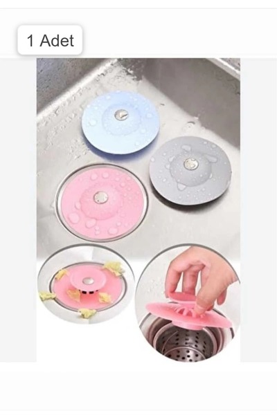 ÇEÇEN HOME (1 Piece) Sink Stopper and Hair Strainer – Drain Stopper for Showe...