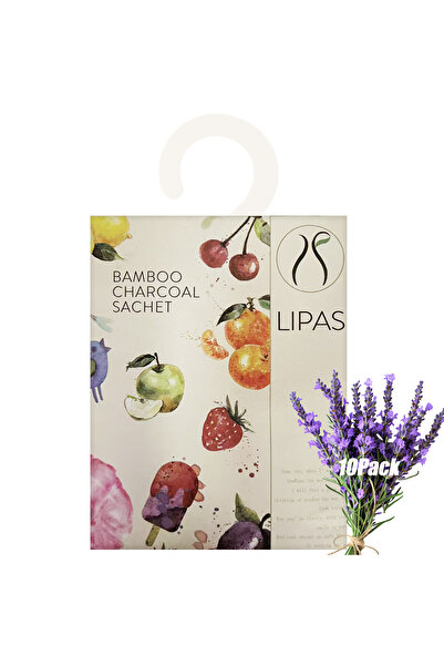 Generic أكياس معطرة، 10 قطع، معطر جو يدوم طويلاً للأدراج والخزائن (لافندر)