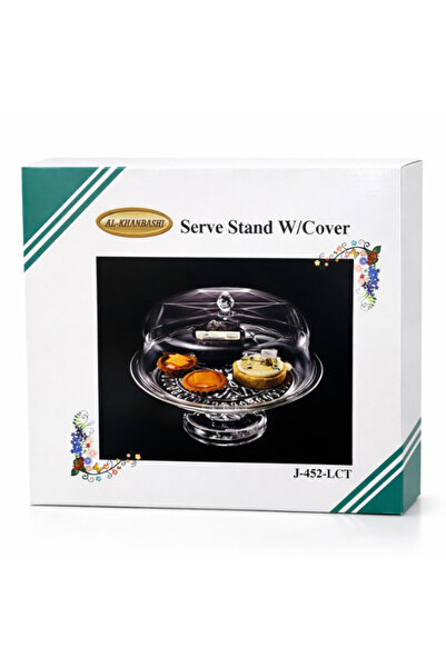 ALKHANBASHI Serve Stand with Cover – Elegant Cake & Dessert Display (26 × 26 ...