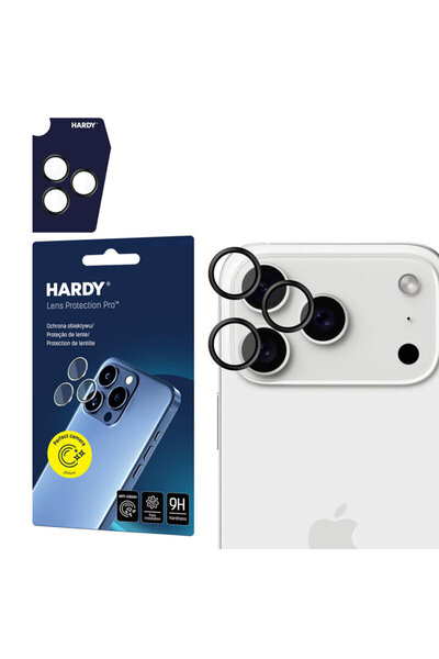3MK Protecție pentru lentile Hardy Pro pentru iPhone 17 Pro, neagră