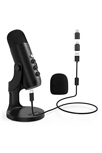 Jmary PW8 Professional Metal USB Condenser Microphone – Studio & Podcast Reco...