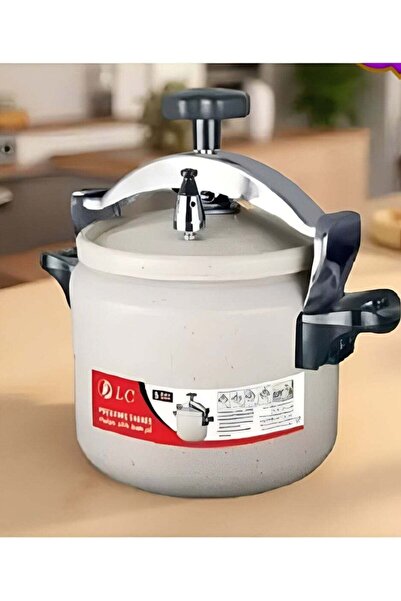 LC DLC-36240 Aluminum Pressure Cooker with Safety Lock and Heat Resistant Han...