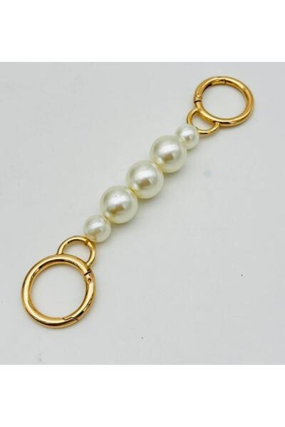angel çanta aksesuar Pearl Light Gold Color Ring Holder 1 Piece 17 cm
