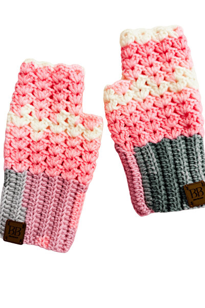 BB BİBUTİKSHOP Hand Knitted Fingerless Gloves |   Winter Warmth Stylish Desig...