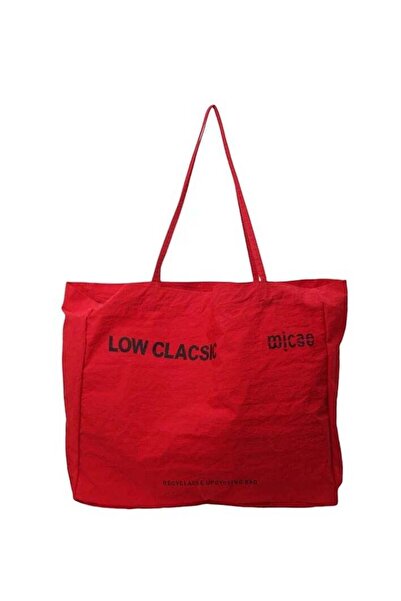LC LOWCLASSIC Lightweight canvas bag Letter print shoulder bag