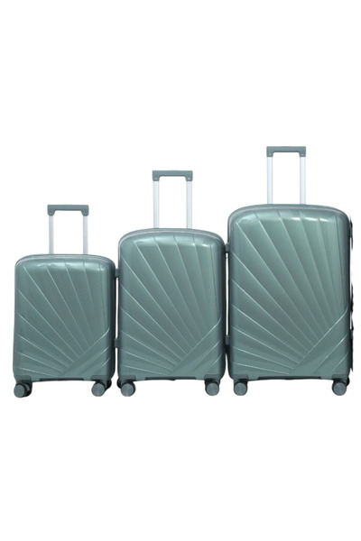 POGAGO طقم حقائب سفر من 3 قطع من البولي بروبيلين، مقاس 28/24/20 بوصة | حقائب ...