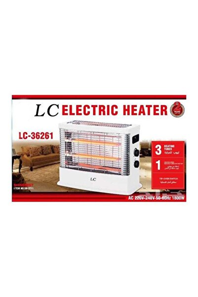 LC Electric Heater with 3 Heating Tubes and Adjustable Power Levels