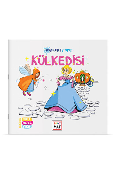 Akademi Çocuk Funny Mat Yıkanabilir Hikaye Kitabı - Kül Kedisi