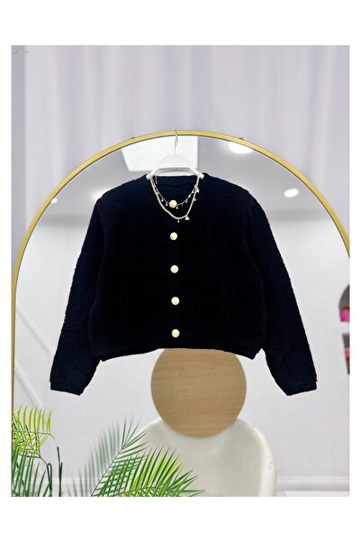 ÇALIŞKAN MODA Towel Knitting Tricot Short Cardigan [Std Size 38/42 Size Range]