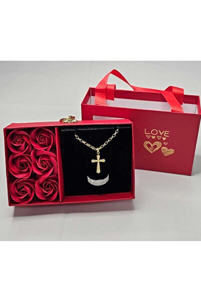 VİBE Scented Rose Gift Box with Jewelry Compartment Red
