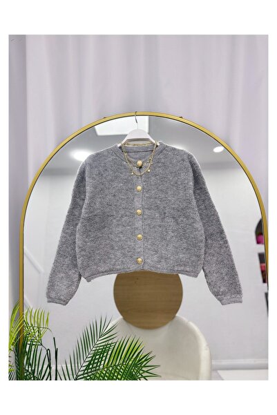 ÇALIŞKAN MODA Towel Knitting Tricot Short Cardigan [Std Size 38/42 Size Range]