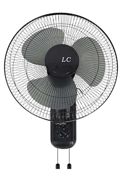 LC مروحة جدارية بثلاث شفرات وثلاث سرعات - DLC-1640B أسود