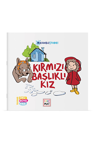 Akademi Çocuk Funny Mat Yıkanabilir Hikaye Kitabı - Kırmızı Başlıklı Kız