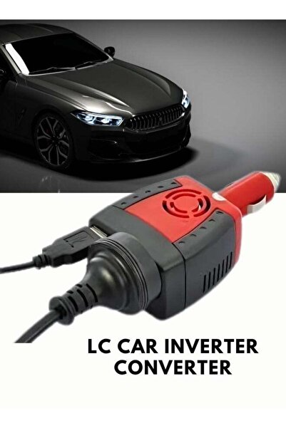 LC Car Inverter Adapter 150W with USB 5V Charging Port