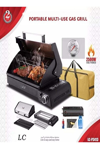 LC شواية غاز محمولة متعددة الاستخدامات – موقد طهي خارجي بقوة 2500 واط مع حقيب...