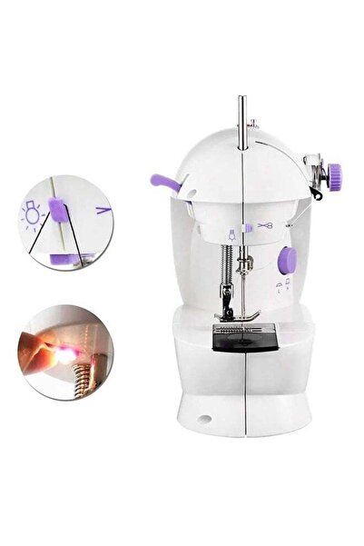 LC ماكينة خياطة كهربائية صغيرة مزودة بدواسة قدم