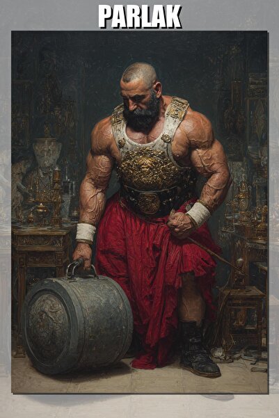 Gym Motivasyon Tasarım Yüksek Çözünürlüklü Sporcu Çerçevesiz Duvar Posteri