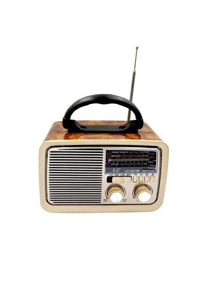 LC مكبر صوت راديو محمول بتصميم كلاسيكي مع دعم FM و USB