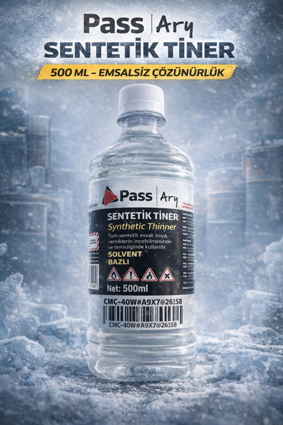 PASS Ary Sentetik Tiner 500 ml | Boya ve Vernik Solvent