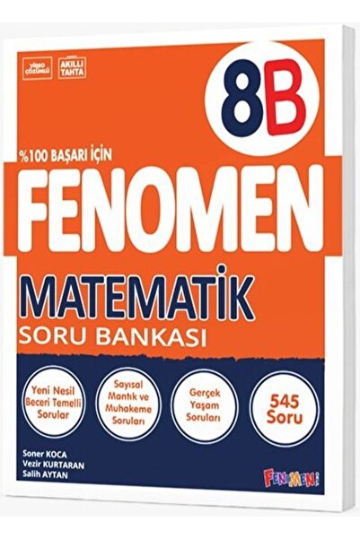 Fenomen Yayıncılık Fenomen Okul 2024 8. Sınıf Matematik Soru Bankası B İleri ...