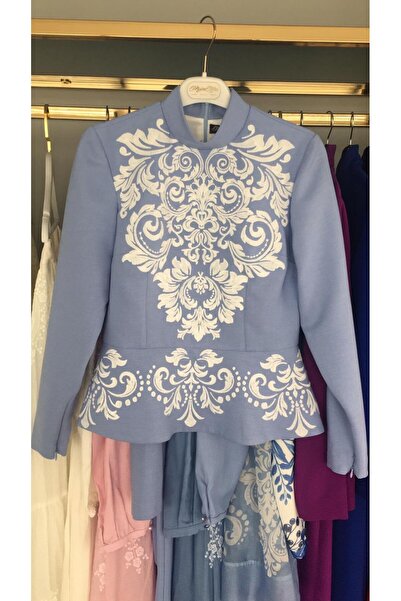 Muslima Wear Royal Flowers Nakış İşlemeli Bluz